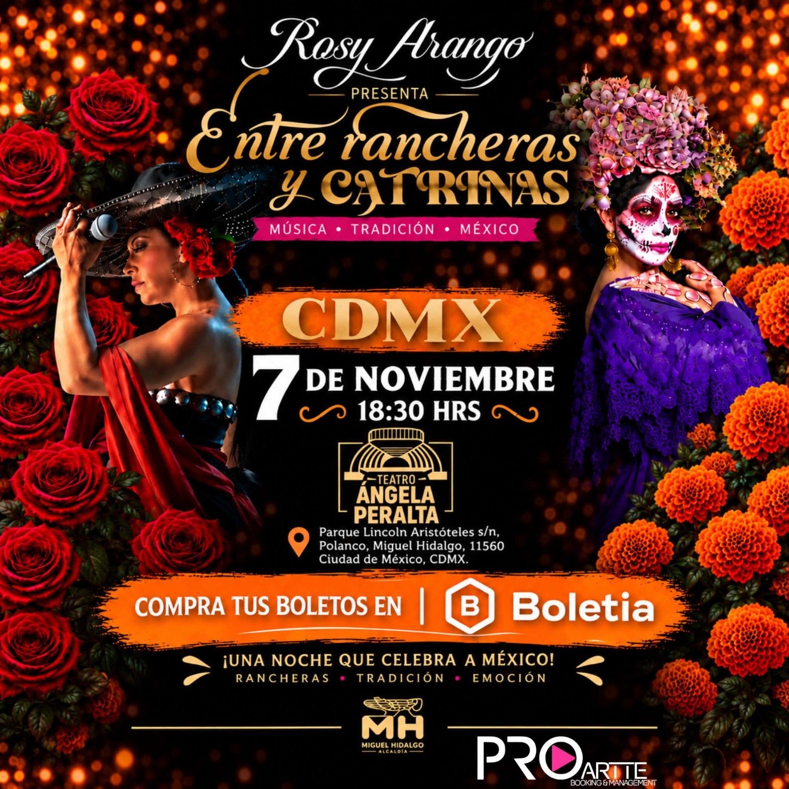 Gira Entre Rancheras y Catrinas. Rosy Arango. 2026